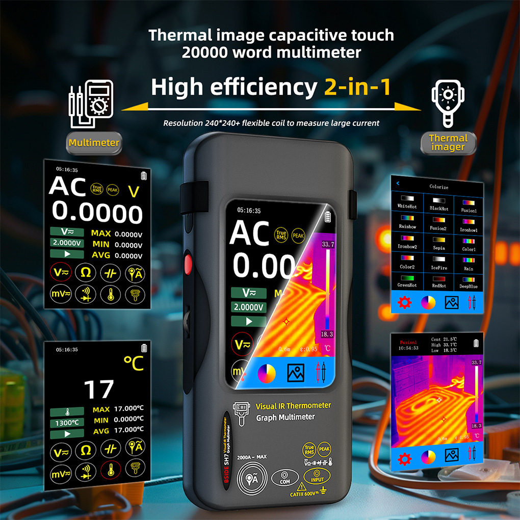 Thermal Imaging Camera Pcb Repair - Kamera Pencitraan Termal Multimeter Resolusi 320×320